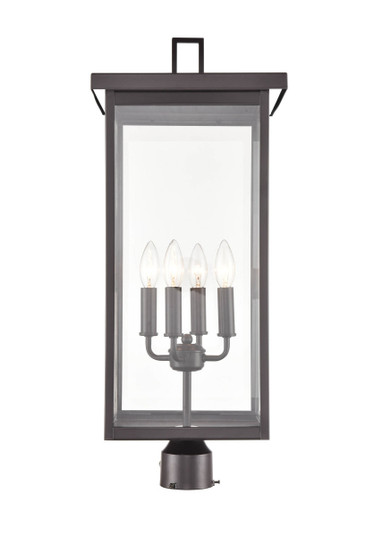 Barkeley Four Light Outdoor Post Lantern in Powder Coated Bronze (59|2604-PBZ)