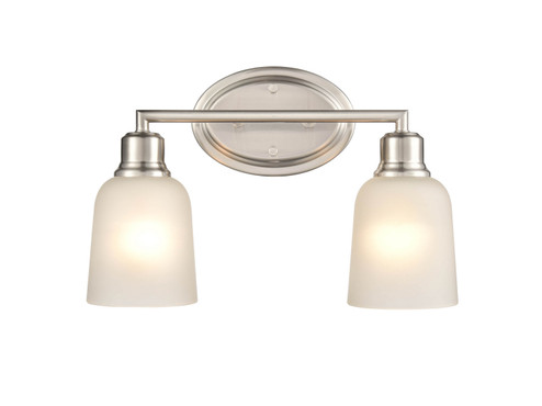 Amberle Two Light Vanity in Brushed Nickel (59|2802-BN)