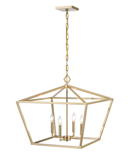 Four Light Pendant in Modern Gold (59|3294-MG)