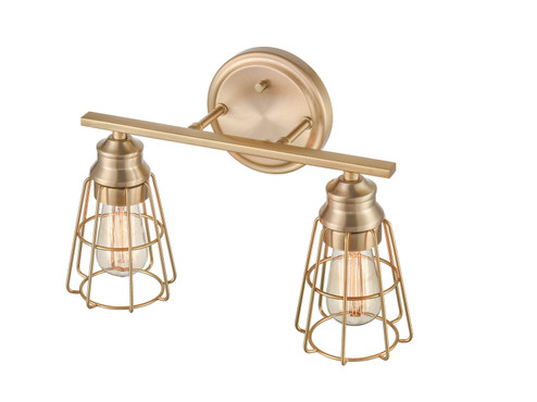 Two Light Vanity in Modern Gold (59|3382-MG)