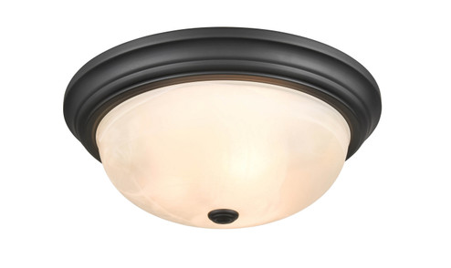 Three Light Flushmount in Matte Black (59|4605-MB)