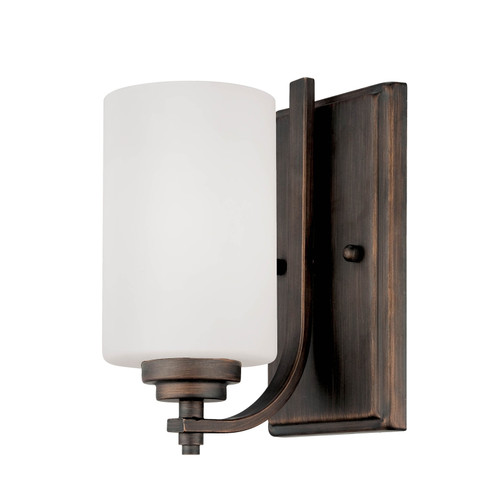 Bristo One Light Wall Sconce in Satin Nickel (59|7261-RBZ)