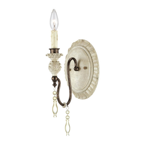 Denise One Light Wall Sconce in Antique White/Bronze (59|7301-AW/BZ) Denise One Light Wall Sconce in Antique White/Bronze (59|7301-AW/BZ)
