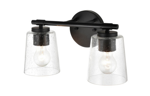 Two Light Vanity in Matte Black (59|8112-MB)