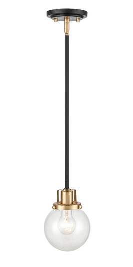 Mellrosa One Light Pendant in Matte Black / Modern Gold (59|9201-MB/MG)