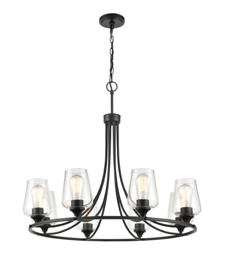 Ashford Eight Light Chandelier in Matte Black (59|9728-MB)