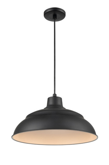 R Series LED Warehouse/Cord Hung in Satin Black (59|LEDRWHC17-SB)