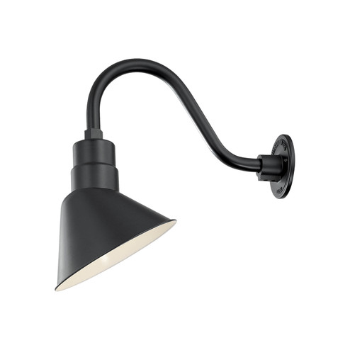 R Series One Light Pendant in Satin Black (59|RAS10-SB)