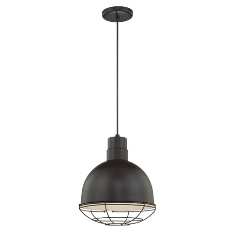 R Series One Light Pendant in Satin Black (59|RDBC12-SB)