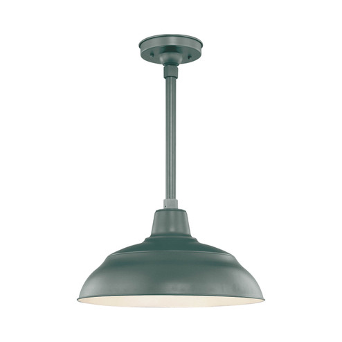 R Series One Light Pendant in Satin Green (59|RWHS17-SG)