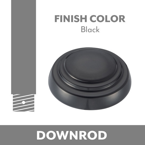 Ceiling Fan Downrod in Black (15|DR503-BK)