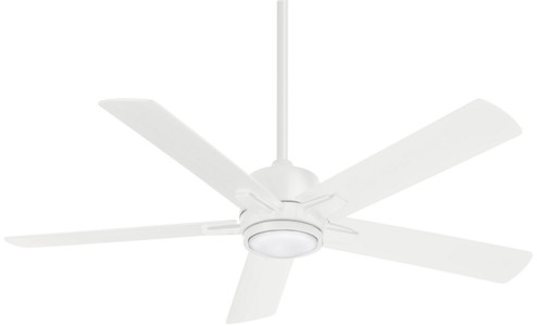 Stout 54''Ceiling Fan in Flat White (15|F619L-WHF)