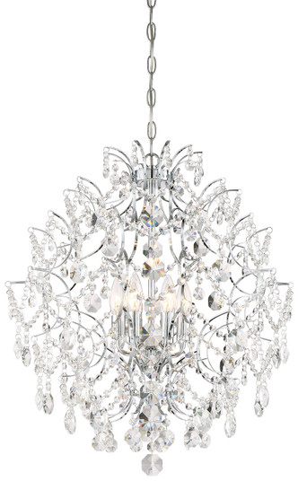 Isabella's Crown Six Light Chandelier in Chrome (7|3157-77)