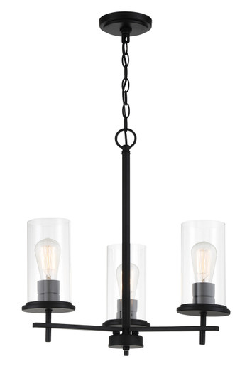 Haisley Three Light Chandelier in Coal (7|4096-66A)