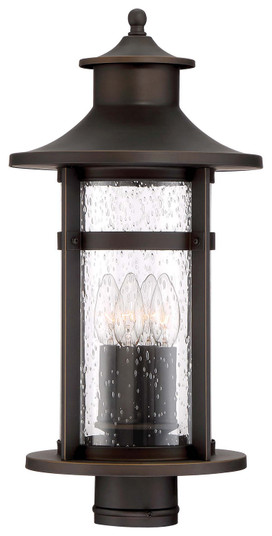 Highland Ridge Four Light Outdoor Post Mount in Oil Rubbed Bronze w/Gold Highlights (7|72556-143C)