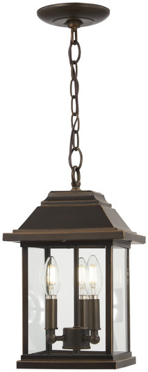 Mariner'S Pointe Three Light Chain Hung Lantern in Oil Rubbed Bronze W/ Gold High (7|72634-143C)