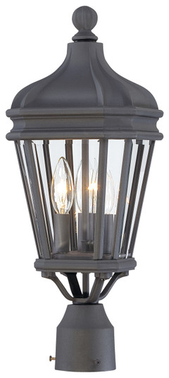 Harrison Three Light Post Mount in Sand Coal (7|8695-66)