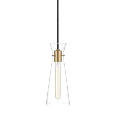 Anya One Light Pendant in Aged Brass (428|H112701-AGB)