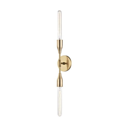 Tara Two Light Wall Sconce in Aged Brass (428|H116102-AGB)