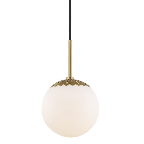 Paige One Light Pendant in Aged Brass (428|H193701S-AGB)