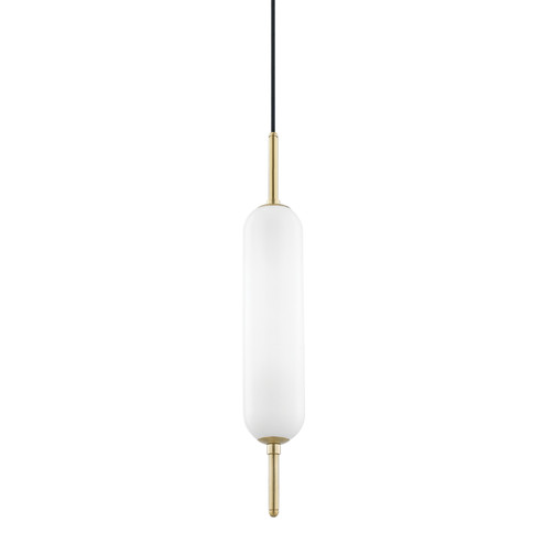 Miley One Light Pendant in Aged Brass (428|H373701-AGB)