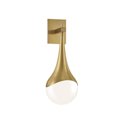 Ariana One Light Wall Sconce in Aged Brass (428|H375101-AGB)