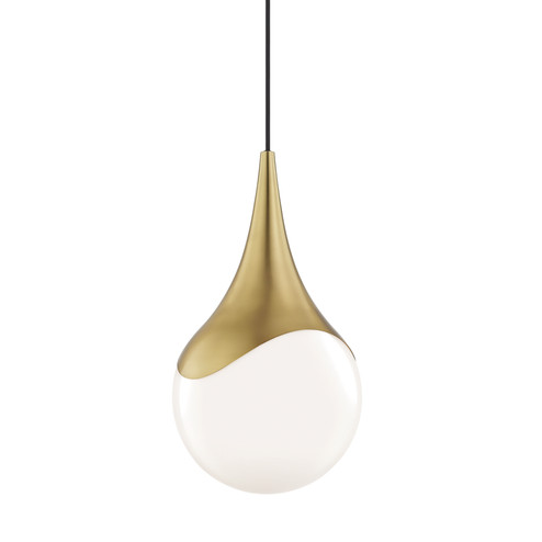 Ariana One Light Pendant in Aged Brass (428|H375701L-AGB)