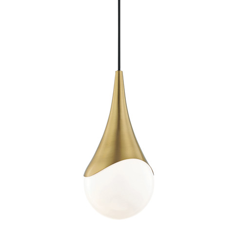 Ariana One Light Pendant in Aged Brass (428|H375701S-AGB)