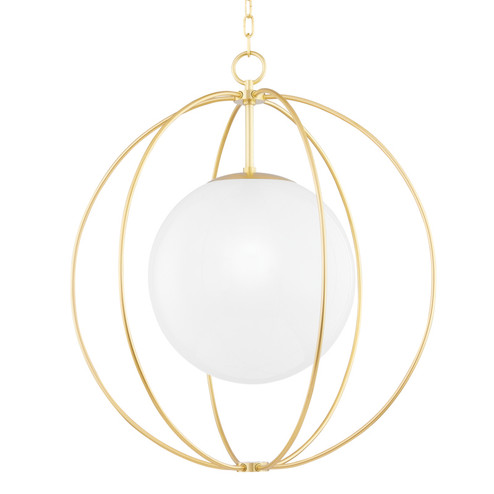 Lyla One Light Pendant in Aged Brass (428|H500701L-AGB)