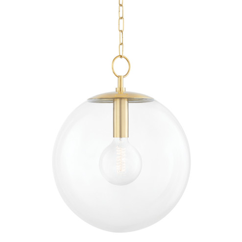 Juliana One Light Pendant in Aged Brass (428|H609701L-AGB)