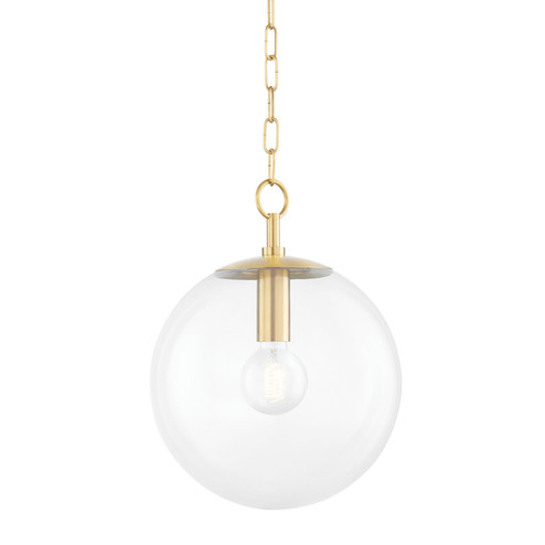 Juliana One Light Pendant in Aged Brass (428|H609701S-AGB)