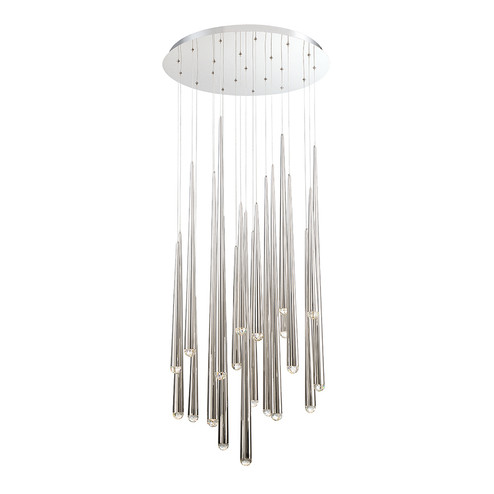 Cascade LED Pendant in Polished Nickel (281|PD-41721R-PN)