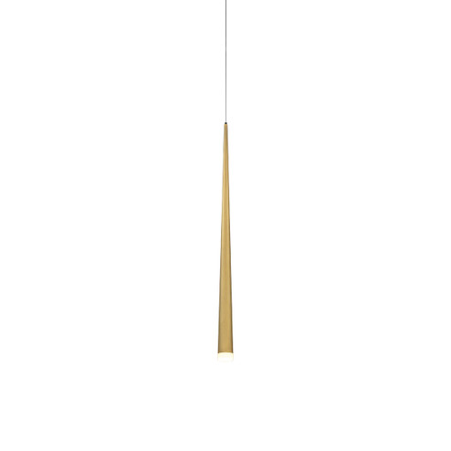 Cascade LED Mini Pendant in Aged Brass (281|PD-41728-AB)