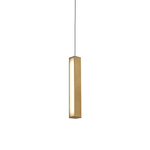 Chaos LED Mini Pendant in Aged Brass (281|PD-64814-AB)