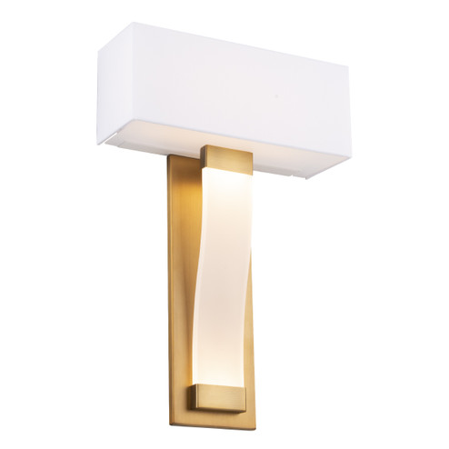 Diplomat LED Wall Sconce in Aged Brass (281|WS-70018-AB)