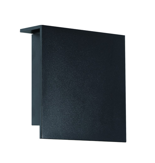 Square LED Outdoor Wall Sconce in Black (281|WS-W38608-BK)