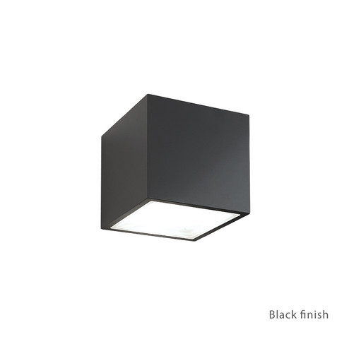 Bloc LED Outdoor Wall Sconce in Black (281|WS-W9201-BK)