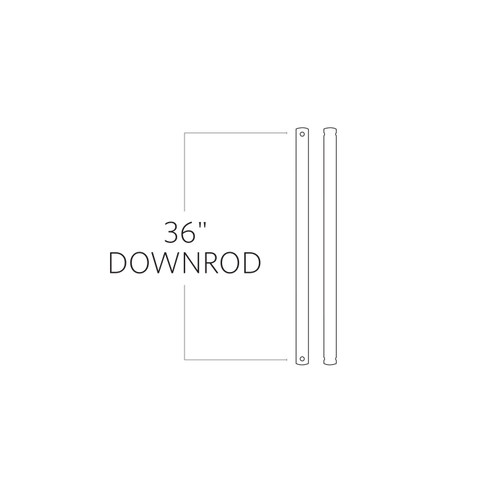 Universal Downrod Downrod in Satin Nickel (71|DR36SN)