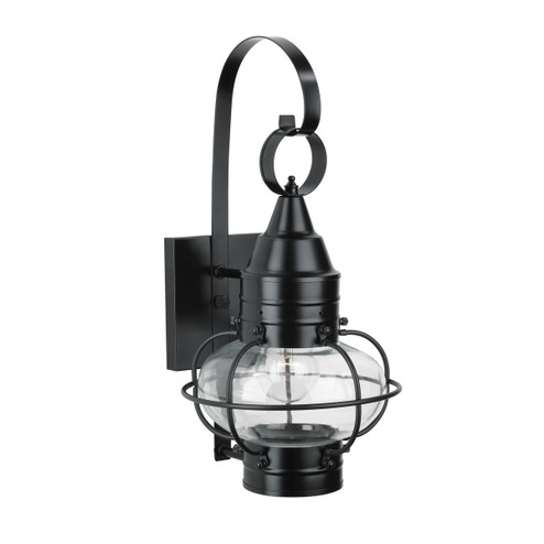 Classic Onion One Light Wall Mount in Black With Clear Glass (185|1513-BL-CL)