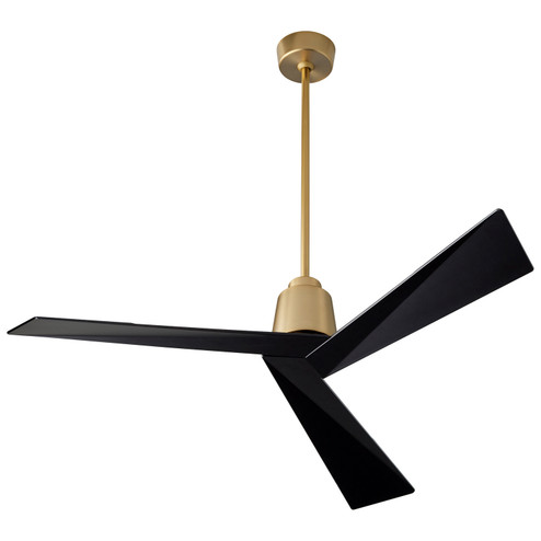 Dynamo 54''Ceiling Fan in Aged Brass W/ Black Blades (440|3-113-1540)