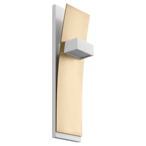 Dario LED Wall Sconce in White W/ Aged Brass (440|3-400-640)