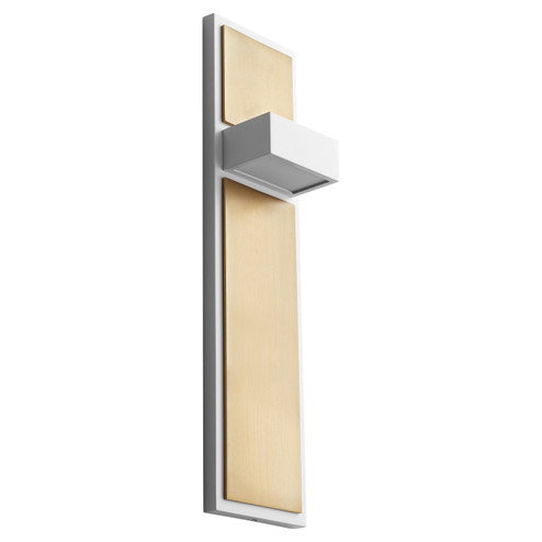 Guapo LED Wall Sconce in White W/ Aged Brass (440|3-401-640)