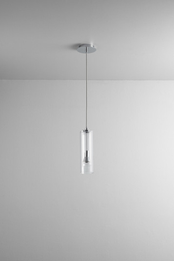 Gratis LED Pendant in Polished Chrome W/ Clear (440|3-609-14)