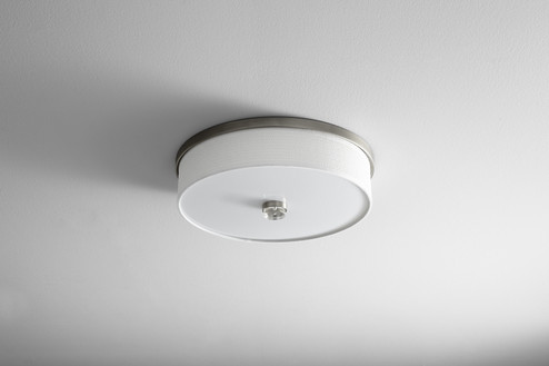 Echo LED Ceiling Mount in Satin Nickel W/ White Grass (440|3-694-24)