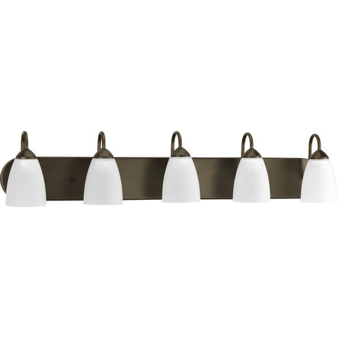 Gather Five Light Bath in Antique Bronze (54|P2713-20)