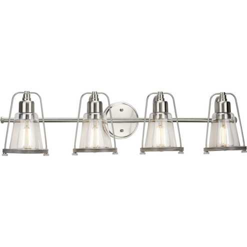 Conway Four Light Bath Bracket in Brushed Nickel (54|P300298-009)