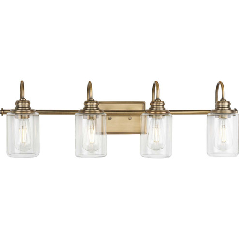 Aiken Four Light Bath Bracket in Vintage Brass (54|P300323-163)