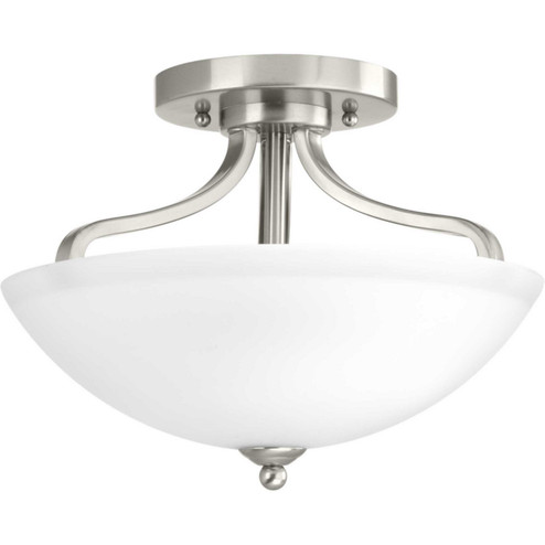 Laird Two Light Flush Mount in Brushed Nickel (54|P350057-009)