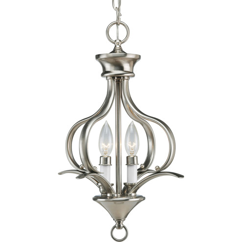 Trinity Two Light Foyer Pendant in Brushed Nickel (54|P3806-09)