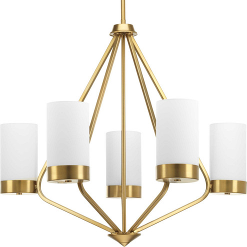 Elevate Five Light Chandelier in Brushed Bronze (54|P400022-109)